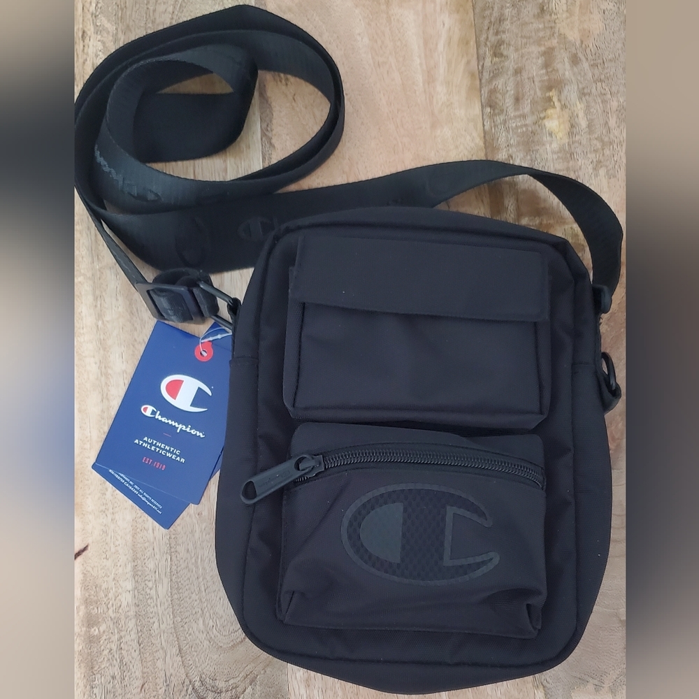 New Champion Crossbody Black Canvas